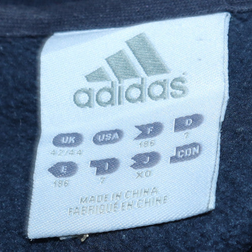 Adidas Men Blue XL Pullover Crew Neck Logo Sweatshirt - Image 5