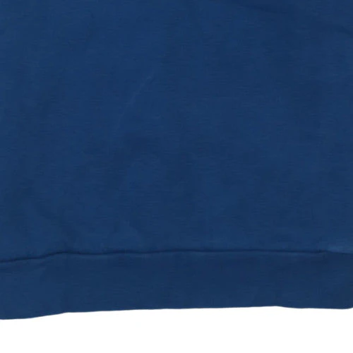 Adidas Men Blue XS Pullover Sweatshirt with Logo Stripes - Image 8
