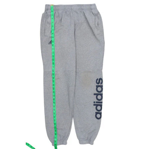 Adidas Men Grey 2XL Tapered Sweatpants with Logo - Image 2