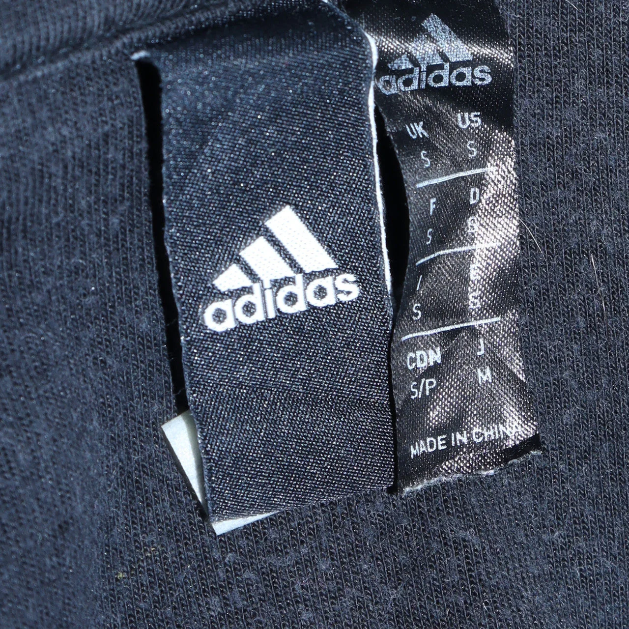 Adidas Men Grey Full Zip Hoodie Small Regular Fit Sportswear - Image 5