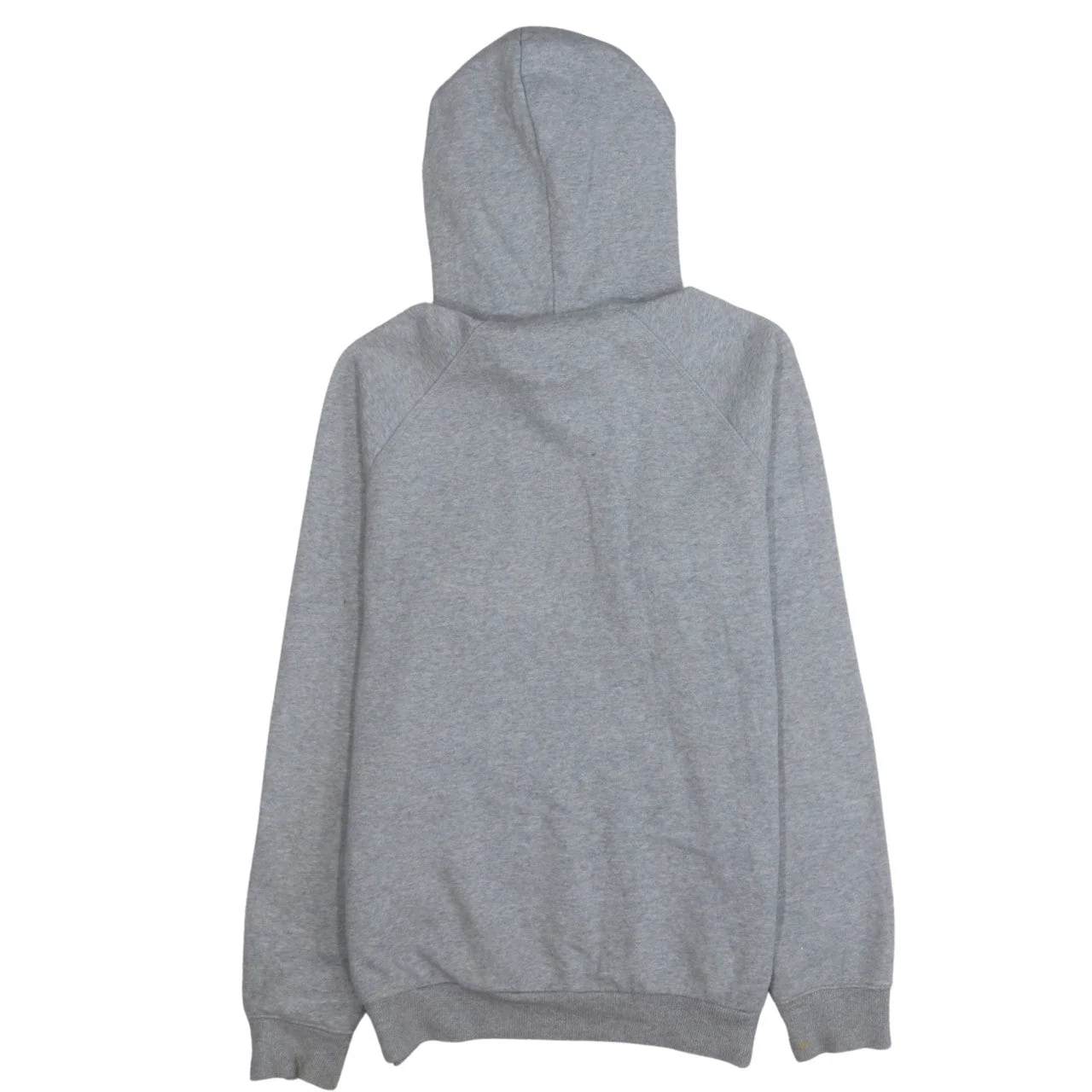 Adidas Men Grey Hoodie Small Pullover Logo Cotton Blend Sweatshirt - Image 4