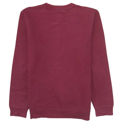 Adidas Men Red Crew Neck Pullover Sweatshirt S Regular Fit - Image 4