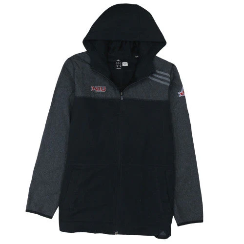 Adidas Men’s Black NIU Full Zip Hoodie L Regular Fit Polyester