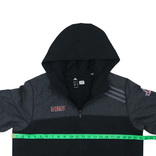 Adidas Men’s Black NIU Full Zip Hoodie L Regular Fit Polyester - Image 2