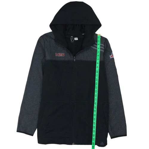 Adidas Men’s Black NIU Full Zip Hoodie L Regular Fit Polyester - Image 3