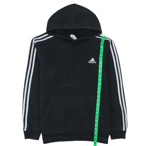 Adidas Men’s Black Pullover Hoodie M Sports Fleece Logo Athletic - Image 3