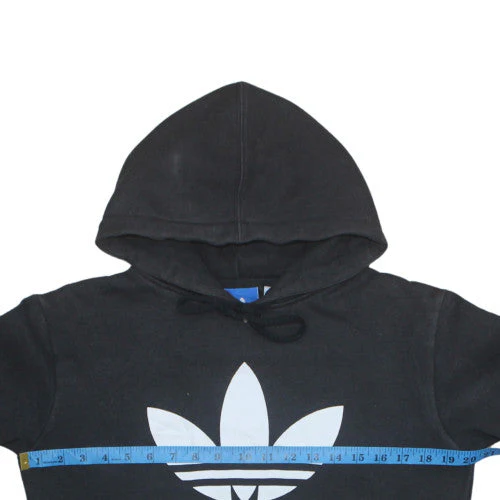 Adidas Men’s Black Pullover Hoodie Size S Classic Trefoil Logo Sweatshirt - Image 2