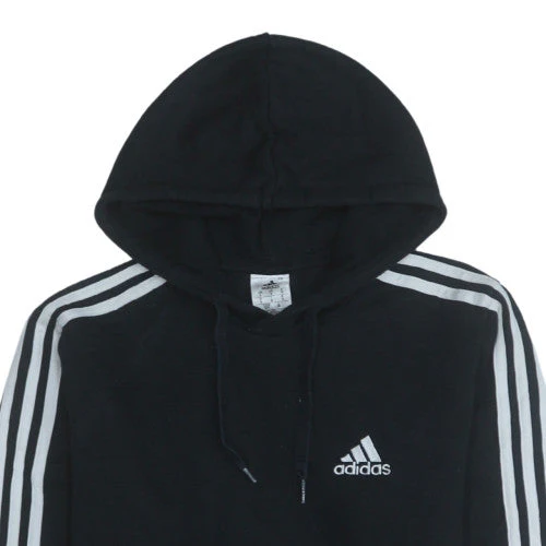 Adidas Men’s Black Pullover Hoodie Small Fleece Sportswear - Image 7