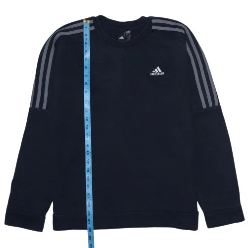 Adidas Men’s Black Small Crew Neck Pullover Sweatshirt with Logo - Image 3