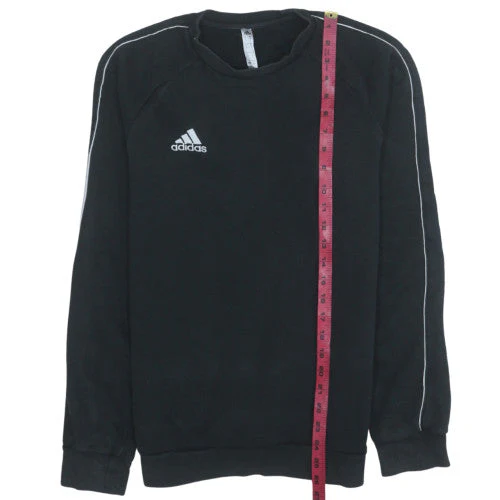Adidas Men’s Black Small Pullover Crew Neck Sweatshirt - Image 2