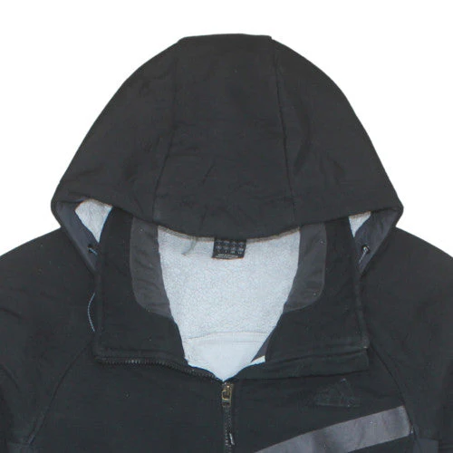 Adidas Men’s Black Softshell Hooded Jacket L Sports Full Zip - Image 8