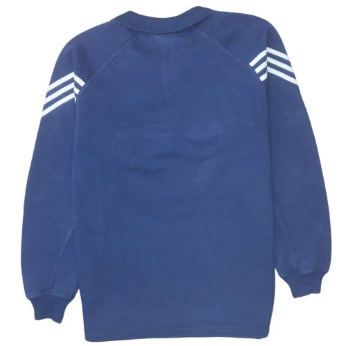 Adidas Men’s Blue 1/4 Zip Fleece Sweatshirt Size S Sports Pullover - Image 4