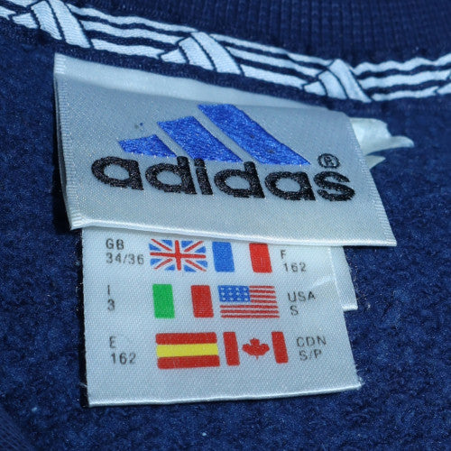 Adidas Men’s Blue 1/4 Zip Fleece Sweatshirt Size S Sports Pullover - Image 5