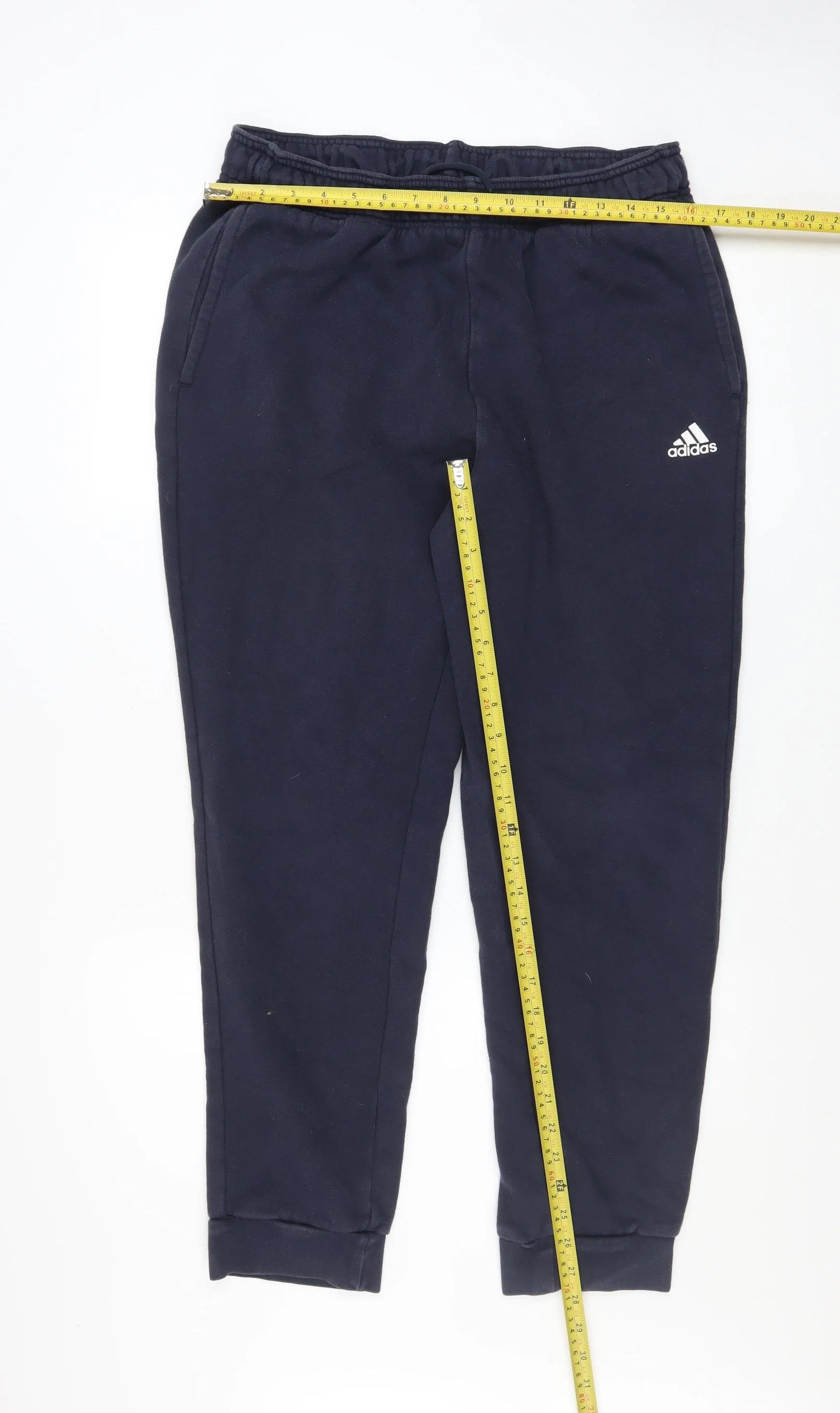 Adidas Men’s Blue 2XL Jogger Sweatpants Fleece Comfort Tapered Activewear - Image 2