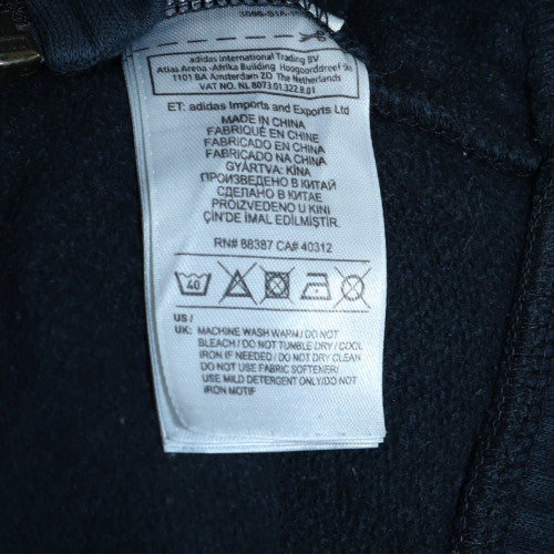 Adidas Men’s Blue Full Zip Hoodie Size M Sports Fleece Jacket - Image 6