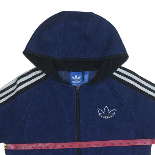 Adidas Men’s Blue Full Zip Hoodie Small Sports Jacket - Image 2