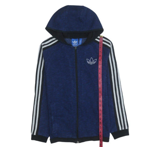 Adidas Men’s Blue Full Zip Hoodie Small Sports Jacket - Image 3