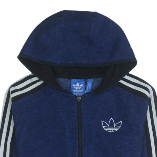 Adidas Men’s Blue Full Zip Hoodie Small Sports Jacket - Image 6