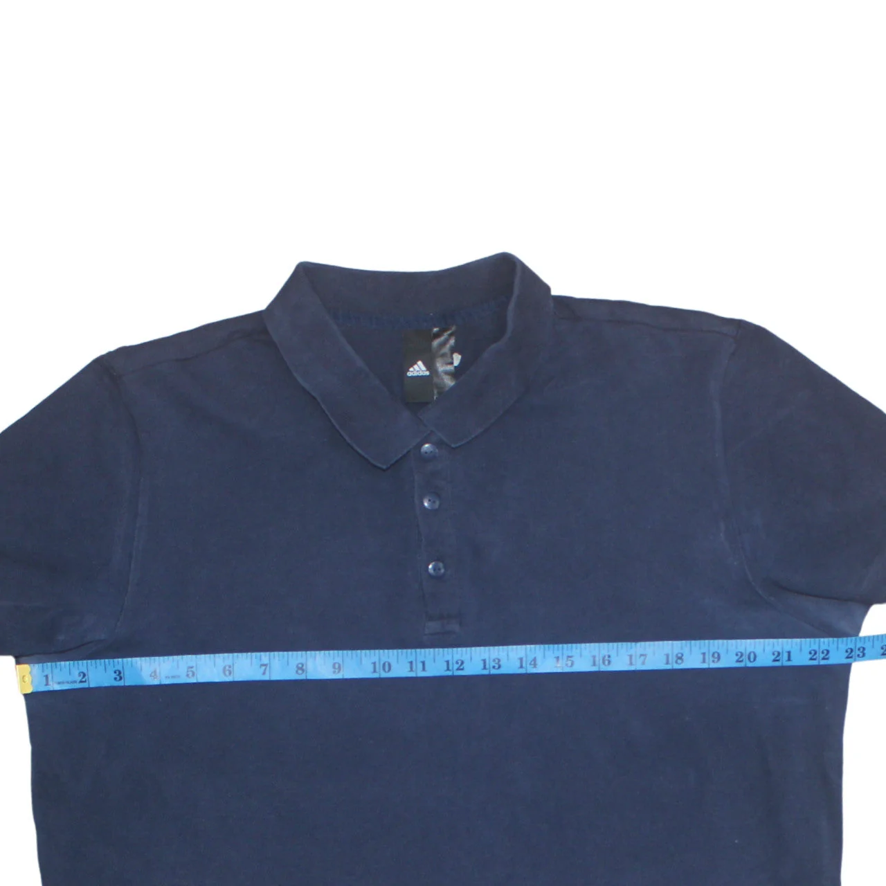 Adidas Men’s Blue Regular Fit Polo Shirt Size L Moisture Wicking - Image 3