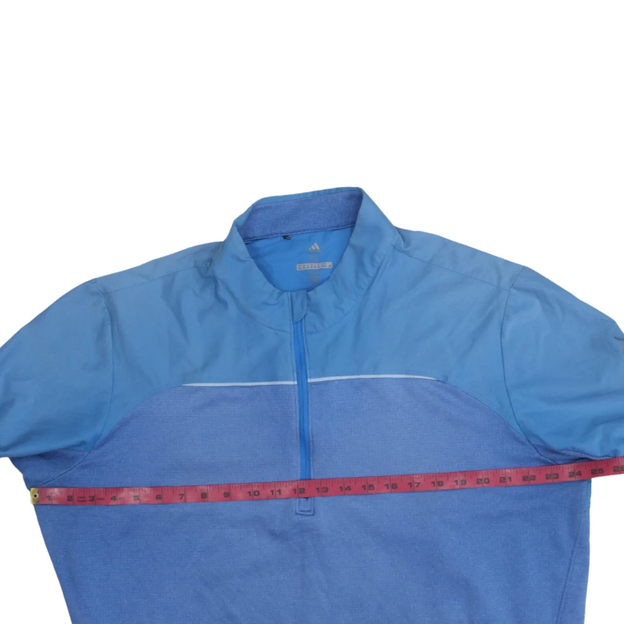 adidas Men’s Blue XL Golf 1/2 Zip Mock Neck Sweatshirt - Image 2