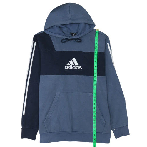Adidas Men’s Blue XL Pullover Hoodie Fleece Sportswear - Image 3