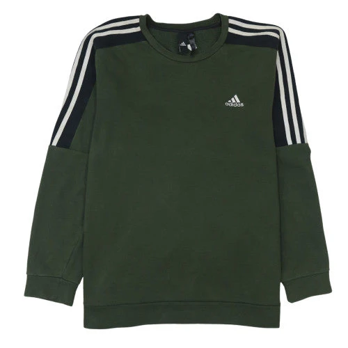 Adidas Men’s Green Crew Neck Pullover Sweatshirt M