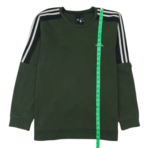 Adidas Men’s Green Crew Neck Pullover Sweatshirt M - Image 3