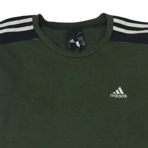 Adidas Men’s Green Crew Neck Pullover Sweatshirt M - Image 8