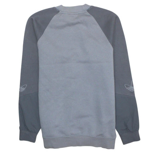 Adidas Men’s Grey Pullover Sweatshirt Small Crew Neck Fleece - Image 4