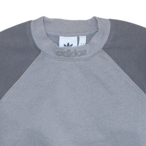 Adidas Men’s Grey Pullover Sweatshirt Small Crew Neck Fleece - Image 8