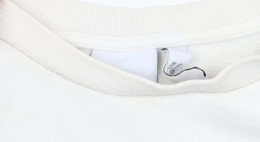 Adidas Men’s Ivory Crew Neck Pullover Sweatshirt XS Logo Cotton - Image 6