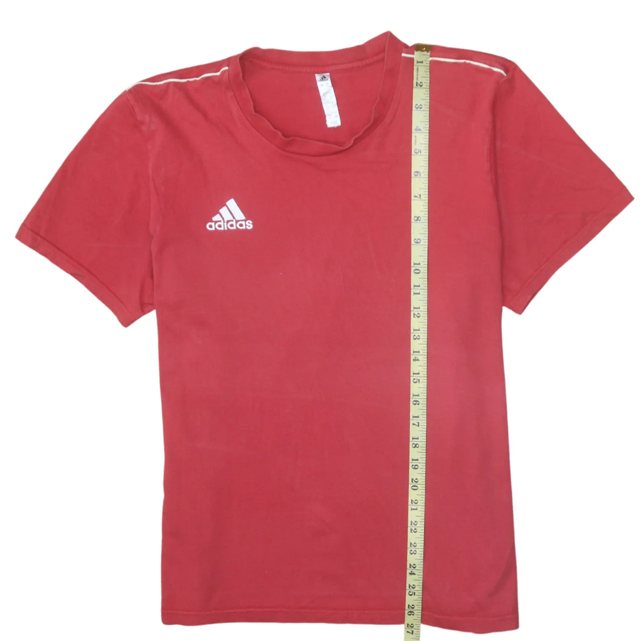Adidas Men’s Red Cotton Short Sleeve Crew Neck T-Shirt Size L - Image 2
