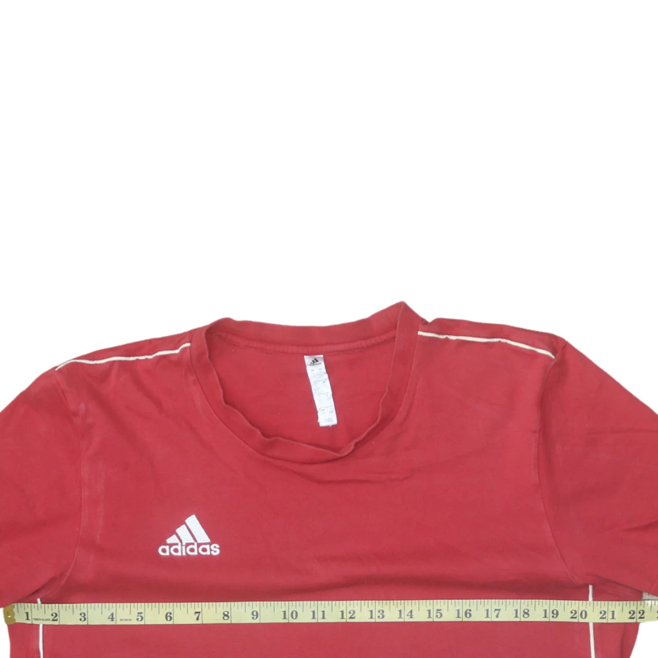 Adidas Men’s Red Cotton Short Sleeve Crew Neck T-Shirt Size L - Image 3