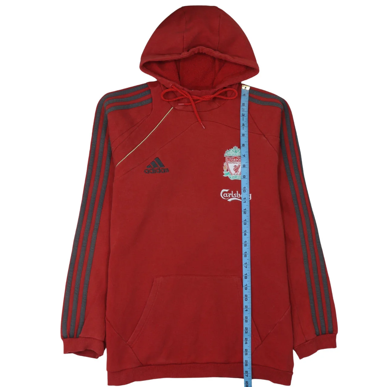 Adidas Men’s Red Liverpool FC Pullover Hoodie M Vintage Sportswear - Image 3