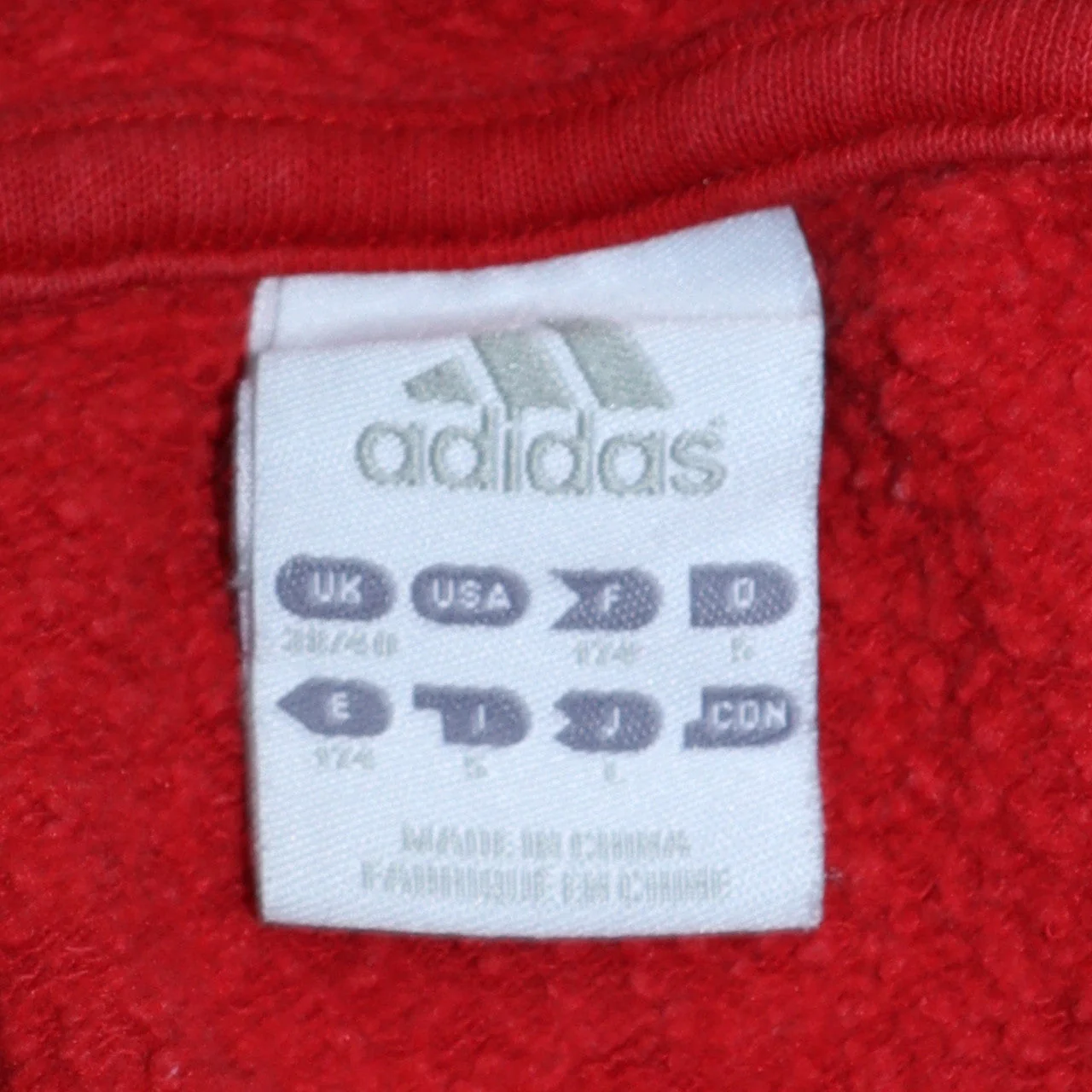 Adidas Men’s Red Liverpool FC Pullover Hoodie M Vintage Sportswear - Image 5