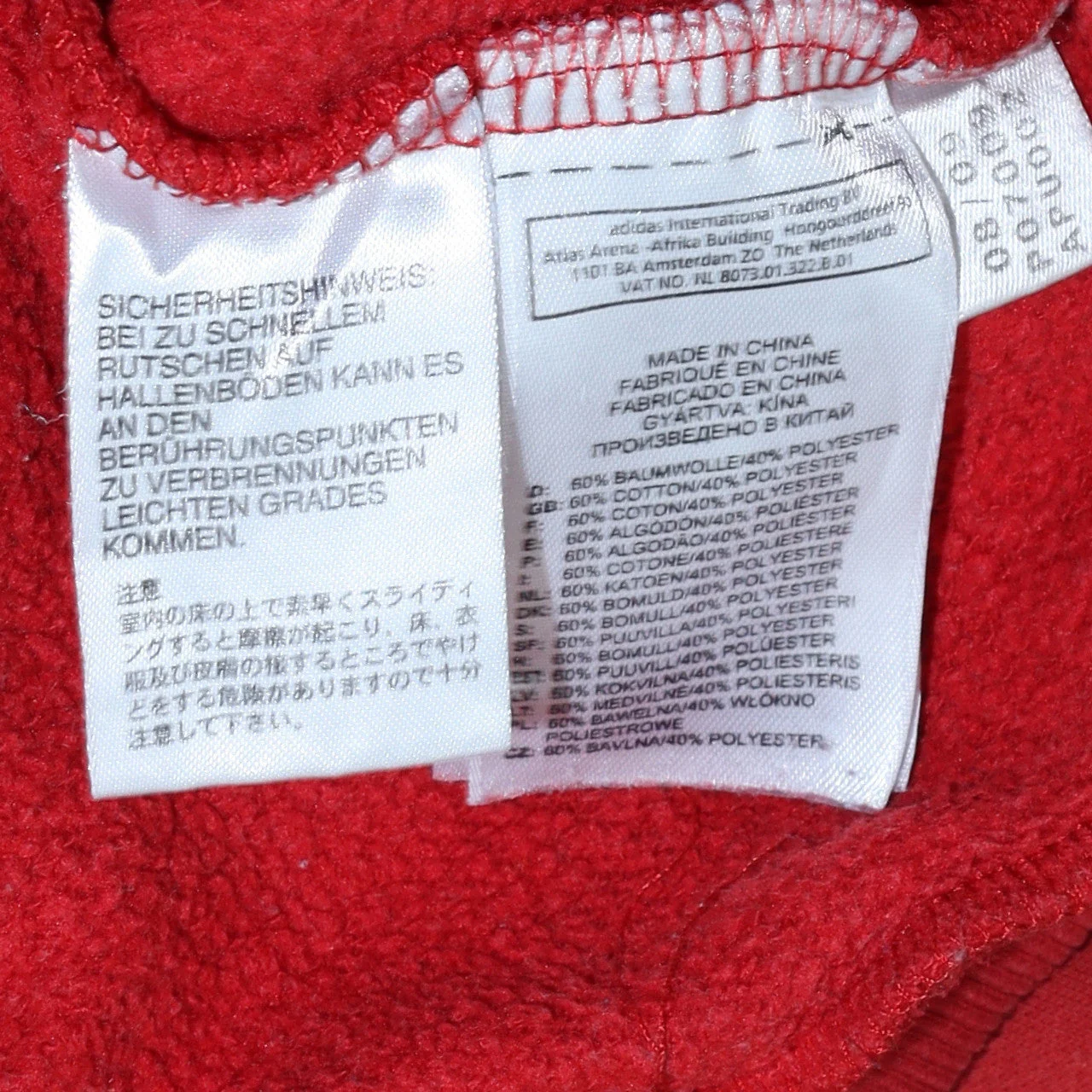 Adidas Men’s Red Liverpool FC Pullover Hoodie M Vintage Sportswear - Image 6