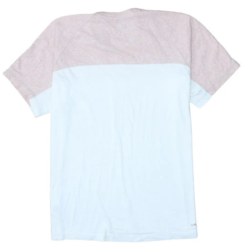 Adidas Men’s White & Pink Colourblock Crew Neck T-Shirt Size M - Image 3
