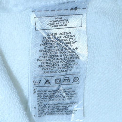Adidas Men’s White XL Crew Neck Pullover Sweatshirt Logo Lightweight - Image 6