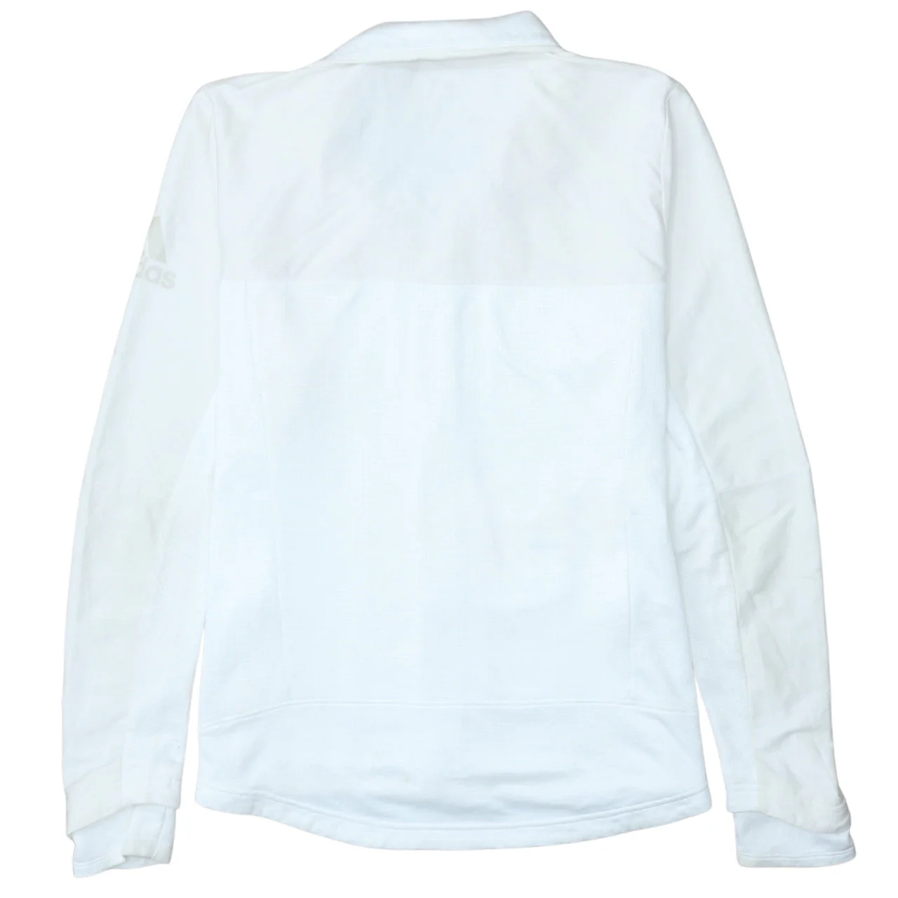 Adidas Men White Full Zip Golf Jacket Size M Lightweight Polyester - Image 4