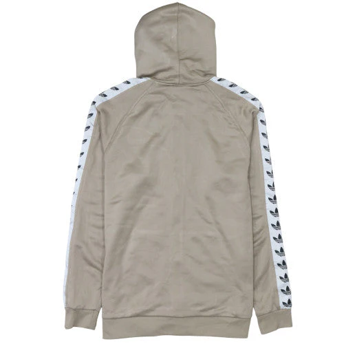 Adidas Men's Beige Full Zip Hooded Sweatshirt Size M - Image 4