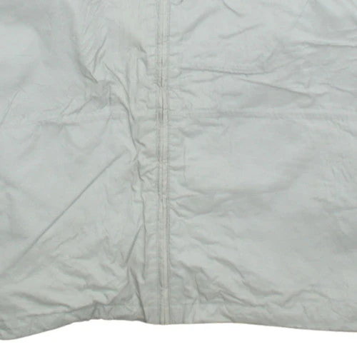 Adidas Men's Beige L Hooded Windbreaker Jacket Full Zip Sportswear - Image 6