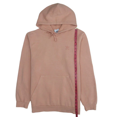 Adidas Mens Beige Pullover Fleece Hooded Sweatshirt L - Image 3