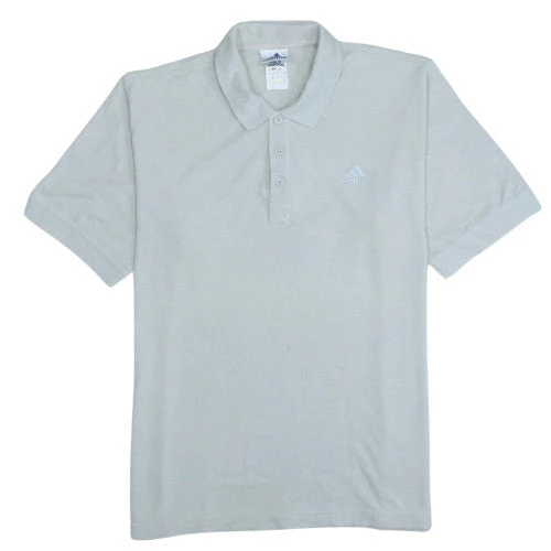 Adidas Men's Beige Short Sleeve Cotton Polo Shirt Size M