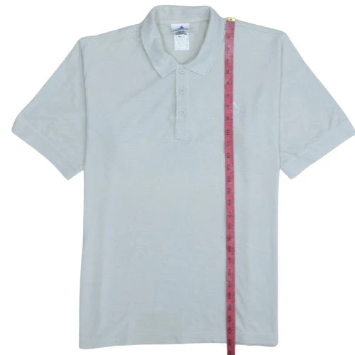 Adidas Men's Beige Short Sleeve Cotton Polo Shirt Size M - Image 3