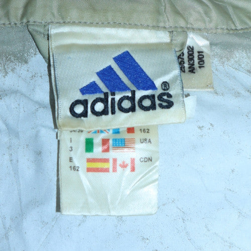 Adidas Men's Beige Windbreaker Jacket Size S Hooded Lightweight - Image 5