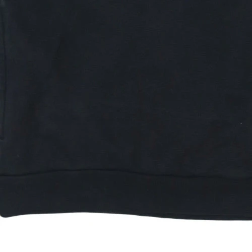 Adidas Mens Black 1/2 Zip Skateboarding Sweatshirt Size S - Image 7