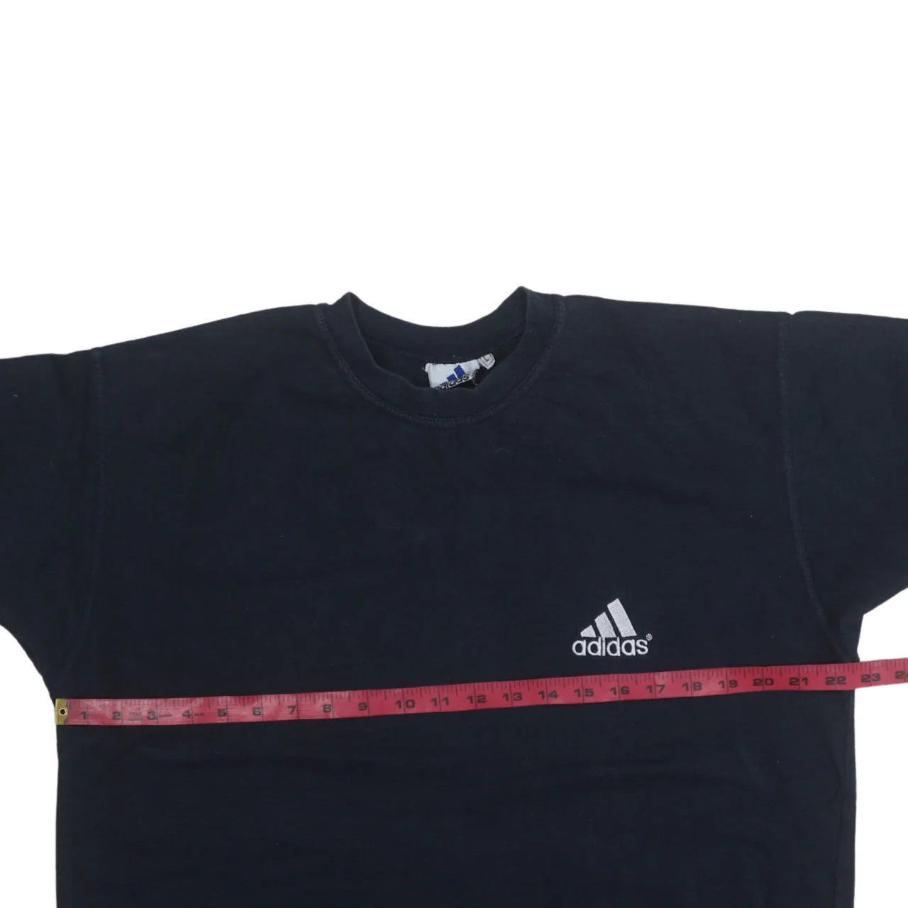 Adidas Men's Black Cotton Crew Neck Short Sleeve Sports T-Shirt L - Image 3