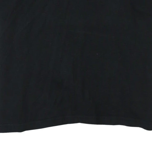 Adidas Men's Black Cotton Short Sleeve Polo Shirt Size L - Image 7