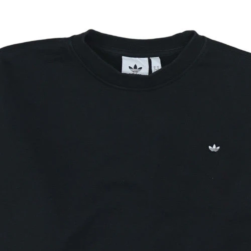 Adidas Mens Black Crew Neck Pullover Sweatshirt Size M - Image 8
