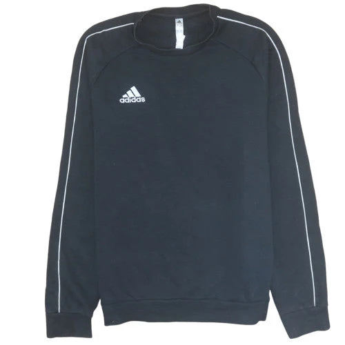 Adidas Mens Black Crew Neck Pullover Sweatshirt Size S
